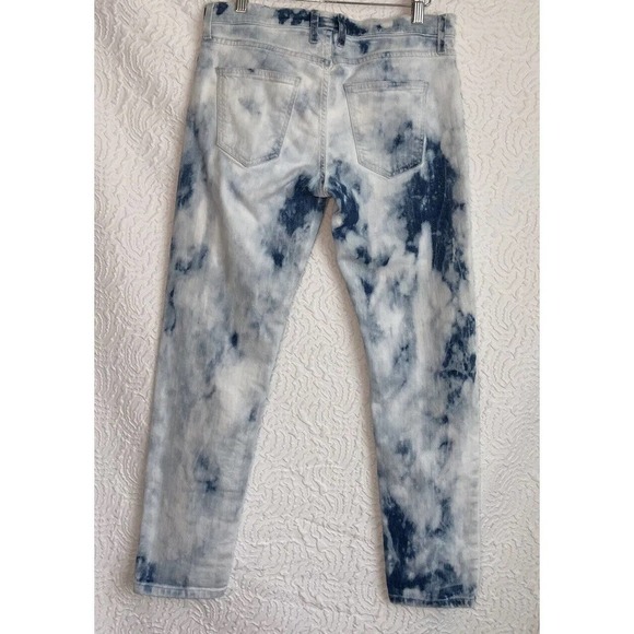 Current Elliott Jeans Womens Size 25 Indigo Summer Tie Dye The Fling Made In USA - Picture 2 of 10
